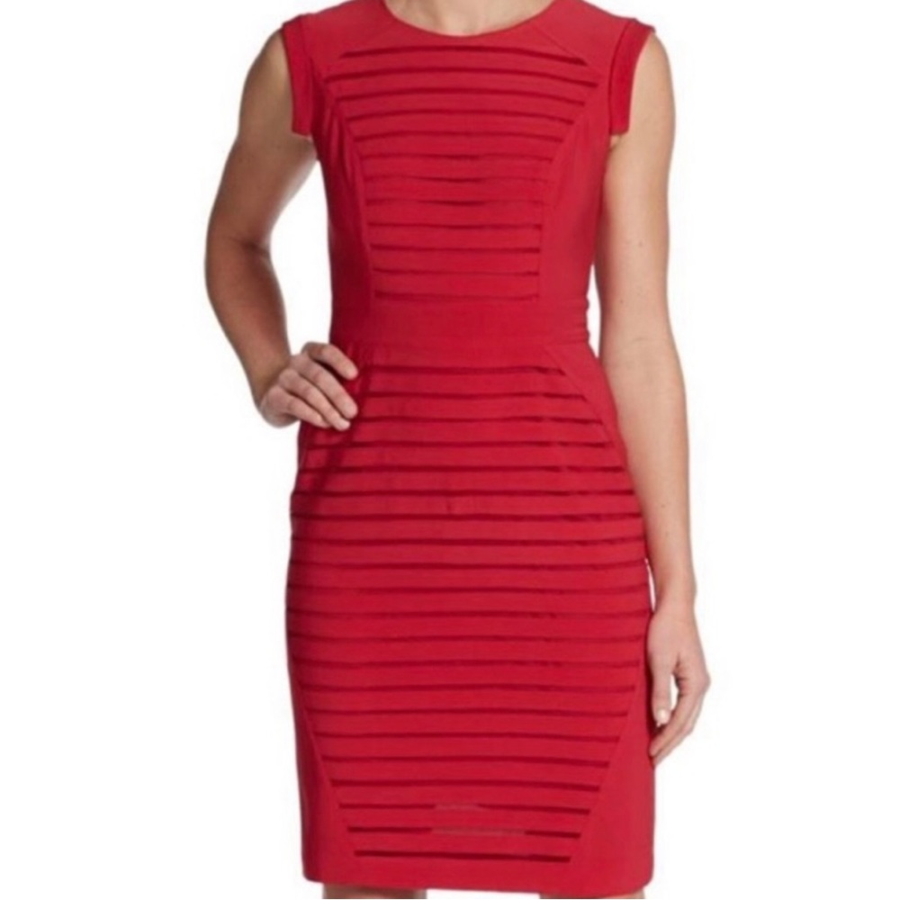 Saks Fifth Avenue Black Label RED dress size 4